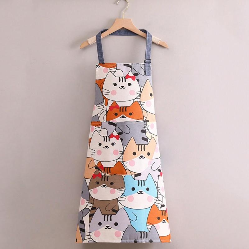 1pc Cooking Apron High quality and creatively designed kitchen aprons with adjustable pockets, perfect for cooking and chef use