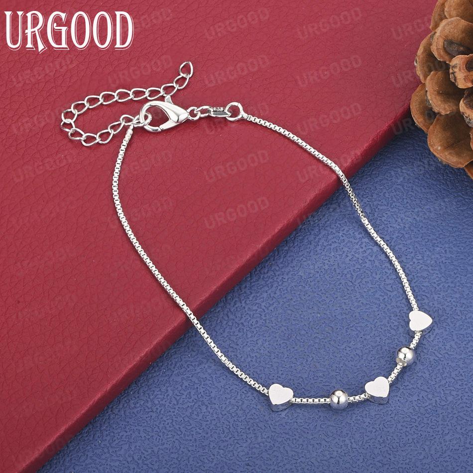 925 Sterling Silver Women's Love Bracelet Fashion Wedding Jewelry