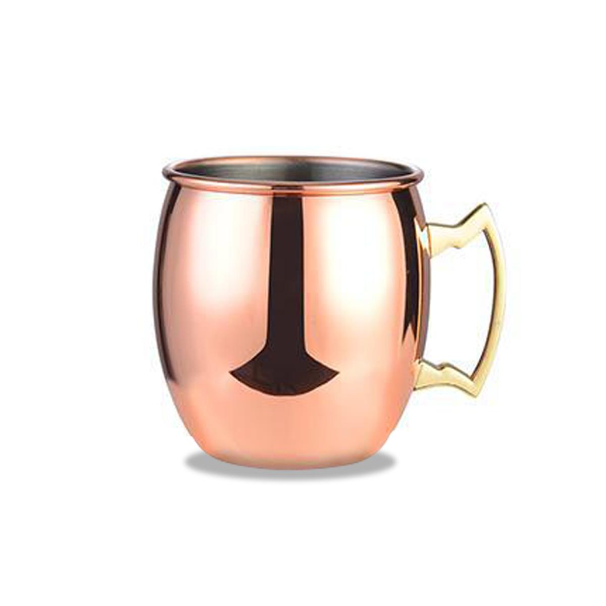 

Кружки Leeseph Moscow Mule, кованые медные чашки с покрытием из нержавеющей стали 304, для холодных напитков, пива, вина, баров, вечеринок, в подарок