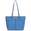 MK Jet Set Travel Logo Zip Closure Tote Bag Women Tote Blue 35H3STVT6B-485