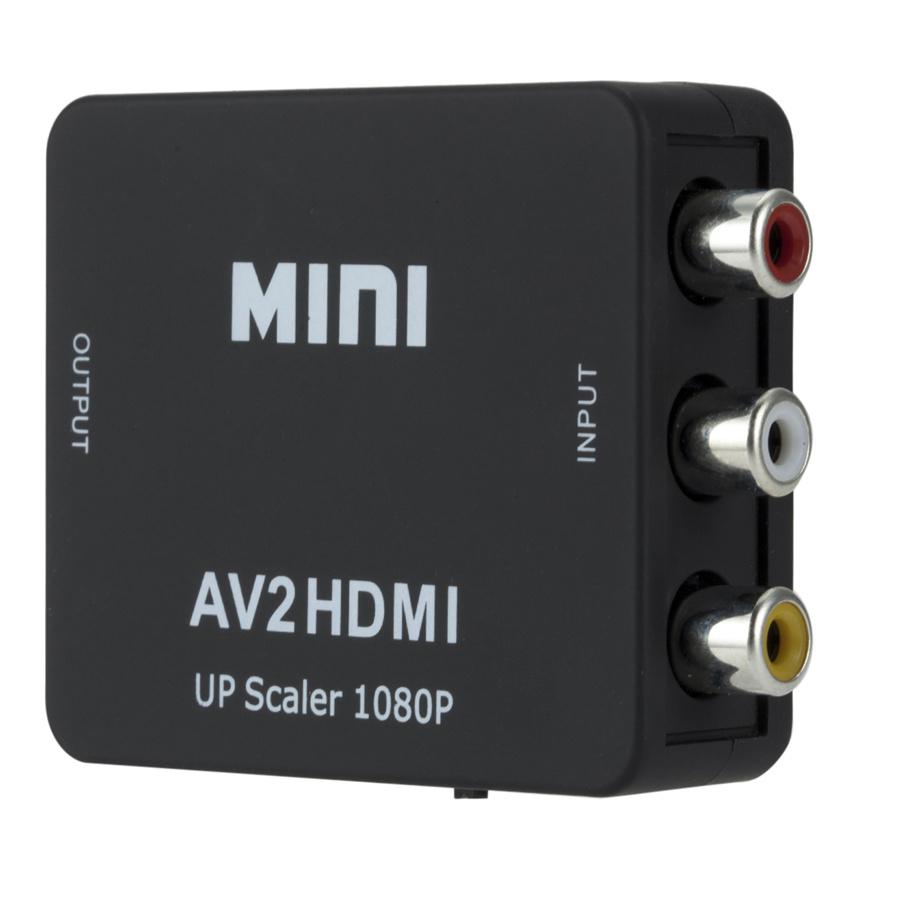 1080P RCA Kompositt CVBS AV til HDMI Video Lyd Konverterboks AV2HDMI Adapter