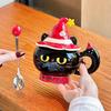 Creative Halloween gift magic hat cat ceramic mug with lid for girls practical mug souvenir gift box