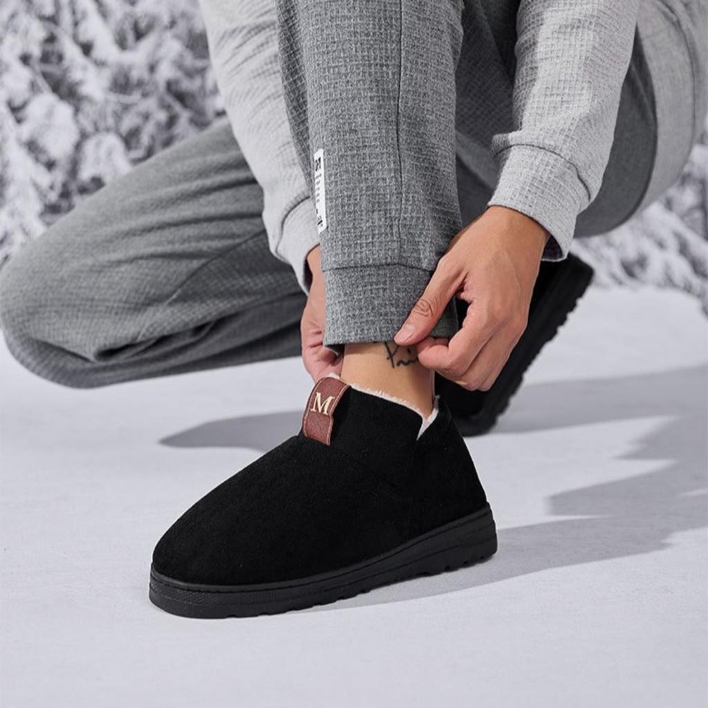Scarpe Antiscivolo, Scarpe in Camoscio, Scarpe Spesse, Abbigliamento da Esterno, Scarpe di Cotone, Stile Coppia, Stivali da Neve, Scarpe con Suola Spessa, Scarpe Casual in Cotone
