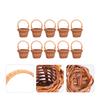DOITOOL Miniature Mini Baskets 10 Pieces Mini Shopping Basket with Handle Easter Basket 6x4cm Small Mini Easter Basket Decorative Basket Basket Home
