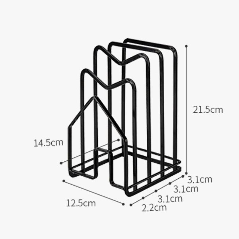 Rack Shelf Stand Multi Layer Space Saving Rustproof Cutting Board Practical Kitchen Organizer Pot Lid Holder Iron Art Home