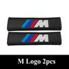 FA72pcs Carbon Leather Seat Belt Covers Car Accessories For BMW M E39 E46 E90 E60 F10 F20 F30 F34 F01 G20 G30 X1 X3 X5 X6 M3 M4 M5