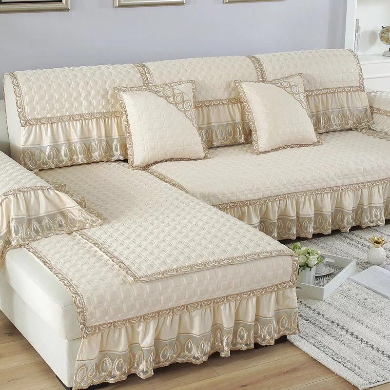 

Универсальный чехол для дивана на все времена года, полный комплект нескользящей диванной подушки, диванное полотенце, тканевый универсальный чехол для дивана