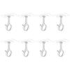 Curtain Rod Holder Brackets Strong Load-bearing Adjustable Simple Installation Ceiling Mounted Self Adhesive Curtain Rod Hooks