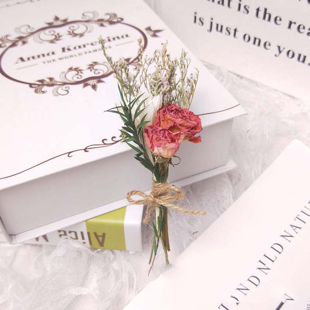 Decoração Casamento Real Natural Decoração de Casa Buquê de Flores Artificiais Flor Seca Flores Falsas