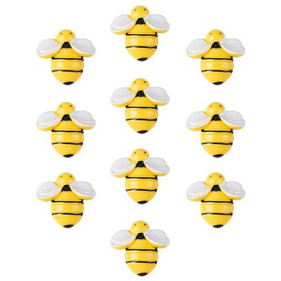 Harz-Cartoon-Aufnäher zum Basteln von Haarspangen-Projekten, Stirnbändern, Bienen-/Marienkäfer-Applikationen, Kopfbedeckungs-Aufnähern für Kleidung