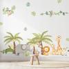 Safari Wall Stickers Exotic Animals Palm Trees Children'S Room
