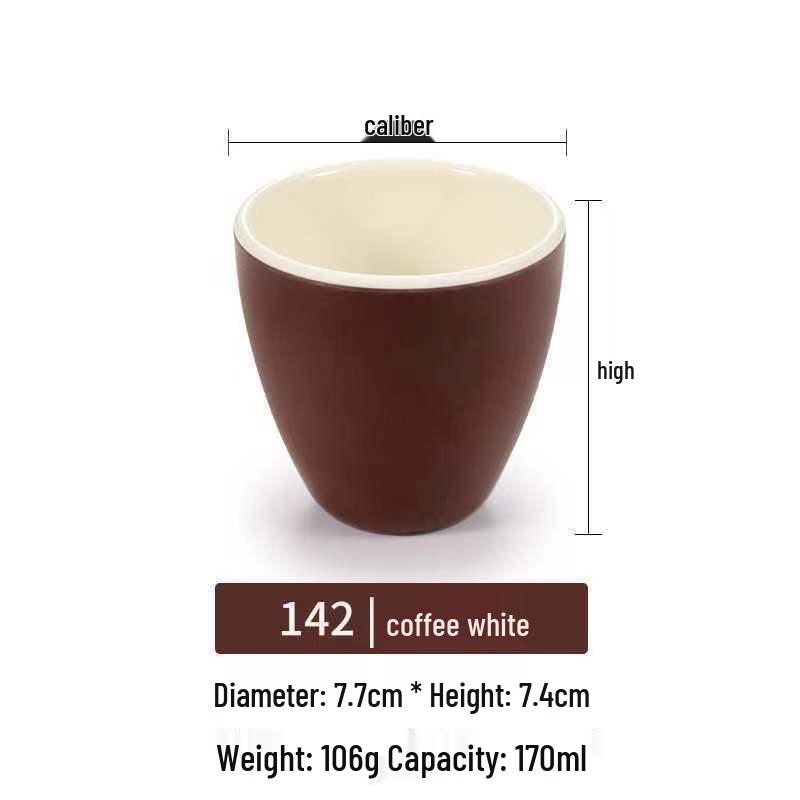 Dual-Color Melamine Tea Cup - Porcelain-Like Plastic Cup for Restaurants, Hot Pots, and Cafeterias