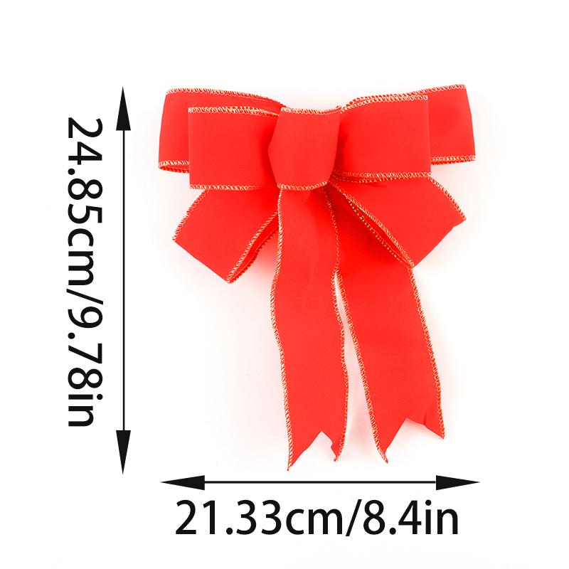 (1PCS/bag)Size 21.33x24.85CM Christmas Bow Venue Decoration Christmas Tree Matching Design New Year Celebration