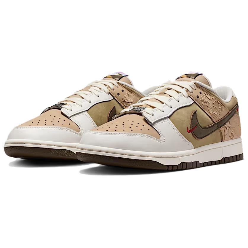 Nike Scarpe da Skateboard Dunk Low top Uomo Beige Ambra IQ1118-220