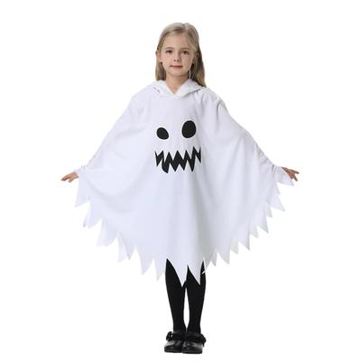 Alaiyaky Halloween Ghost Costume for Kids, Horror, Luminous Cloak, Cute Poncho, White Dress, Devil Costume, for Boys and Girls, Events, Parties