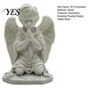 Small Angel Figurine for Shelf 3D Printed Kneeling Praying Statue, Matte White Cherub Sculpture Eco-friendly PLA Decor Home Decor, Healing Office