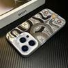 Double Snake Playing Beads Apple 16 Mobile Phone Case iPhone15promax Advanced Sense Colored Silver 14/13 Anti-drop Case 12
