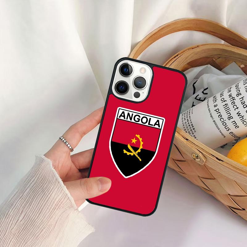 Angola Flag Phone Case For iPhone 17 Air 16 15 14 11 12 13 Pro  MAX Plus coque Cover Shell