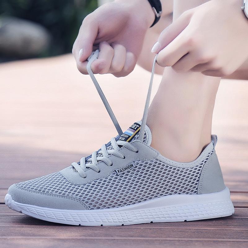 Summer Large Size Mesh Sneakers Casual and Light Running Mesh Shoes Thin Breathable