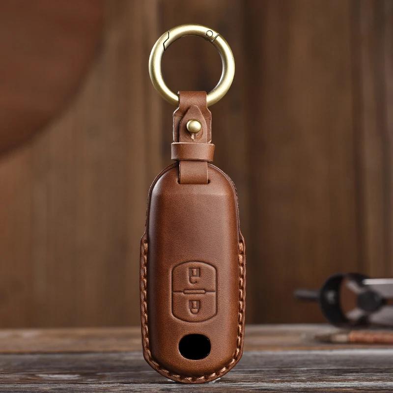 Key Case for Car Genuine Leather Protector For Mazda 2 3 6 Atenza Axela Demio CX-5 CX5 CX-3 CX3 CX7 CX-7 CX-9 CX9 MX5 2 3 Key C