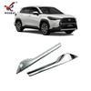Upper Front Center Grille Grill Mesh Face Decor Strip Cover Trim For Toyota Corolla Cross - ABS Chrome /Blue Accessories