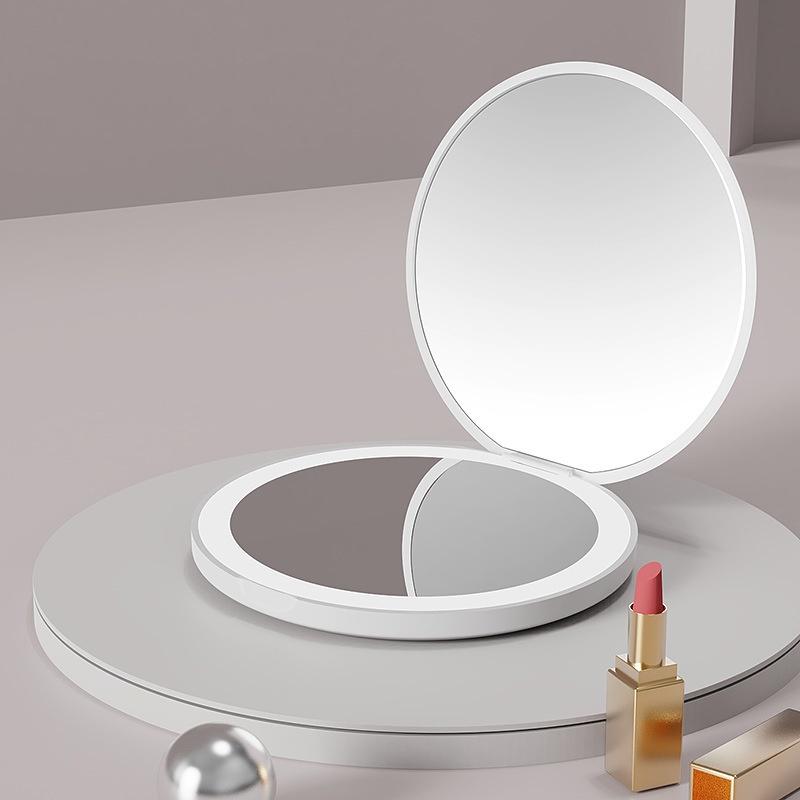 1PC LED Makeup Mirror Light Women's Complementary Light Portable with Dormitory Folding Desktop Makeup Mirror