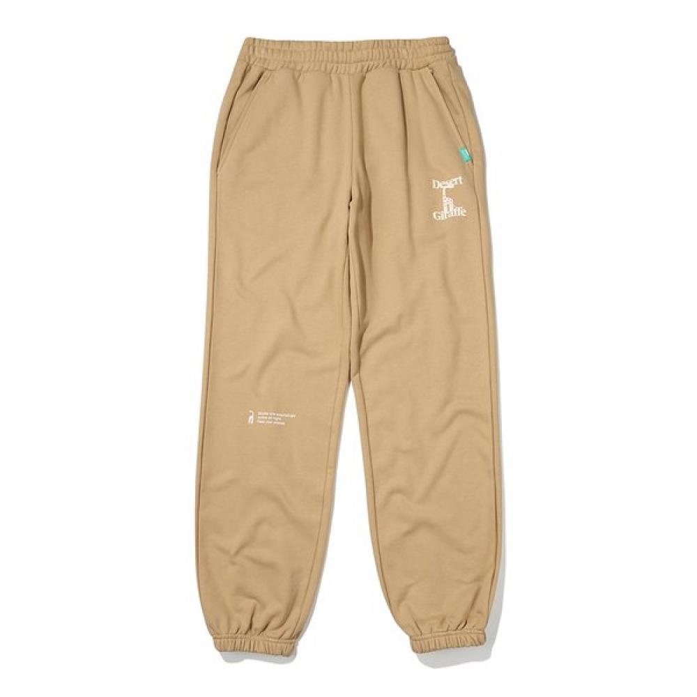 Bbc Earth Animal Sweat Jogger Pants  Beige 065
