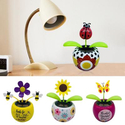Flor Oscilante Muñecos con Cabeza de Resorte Bailarín Decoración para Salpicadero de Coche Accesorios para el Interior del Automóvil
