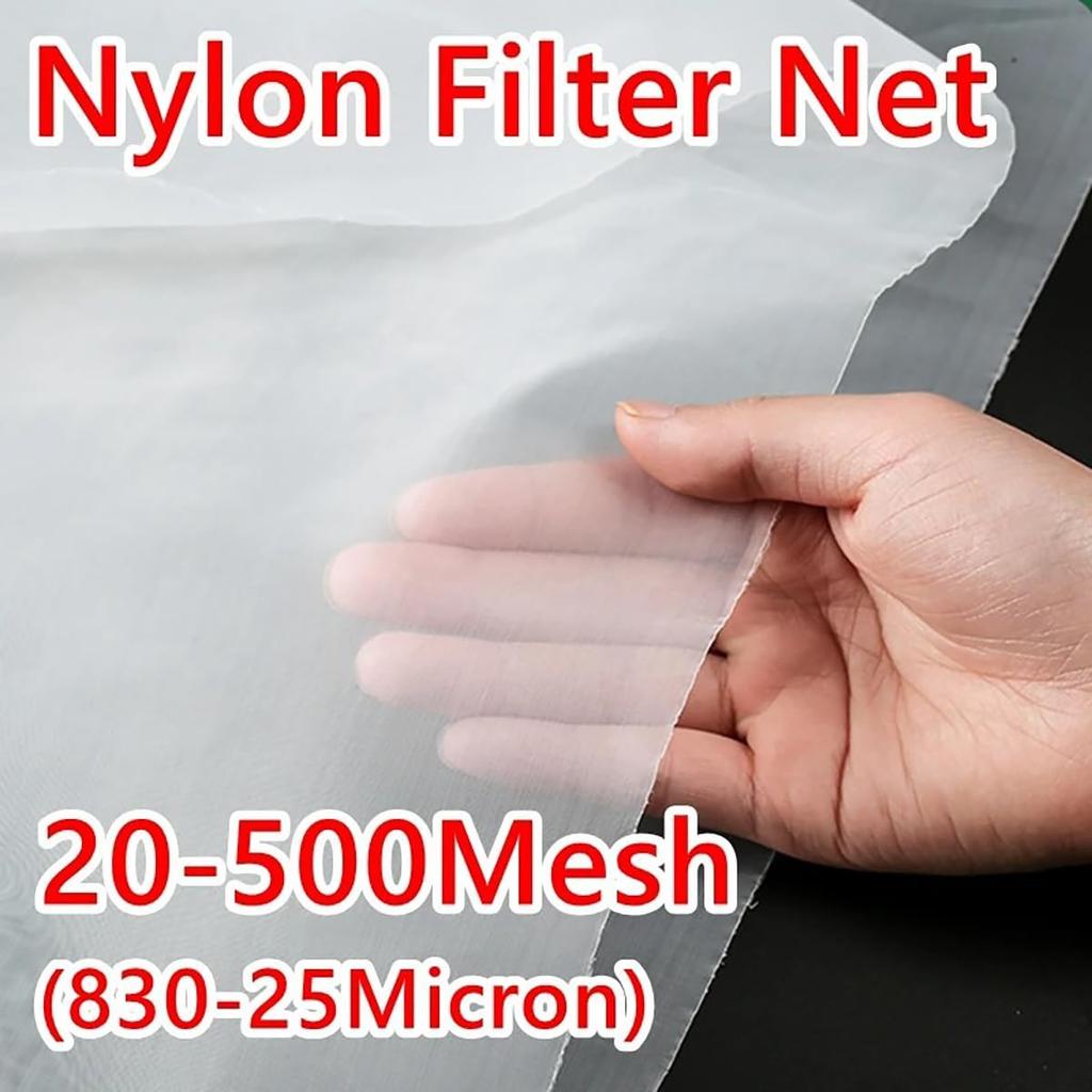 39.37x39.37 Inch 25 Micron Food Grade Nylon Filter Mesh Woven Net Fabric Filter Sheet for Home Brewing