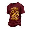 Men's Loose Fit Casual Short Sleeve T Shirt Labor Day Printed Graphic Tee Crew Neck Comfortable Top for Everyday Wear