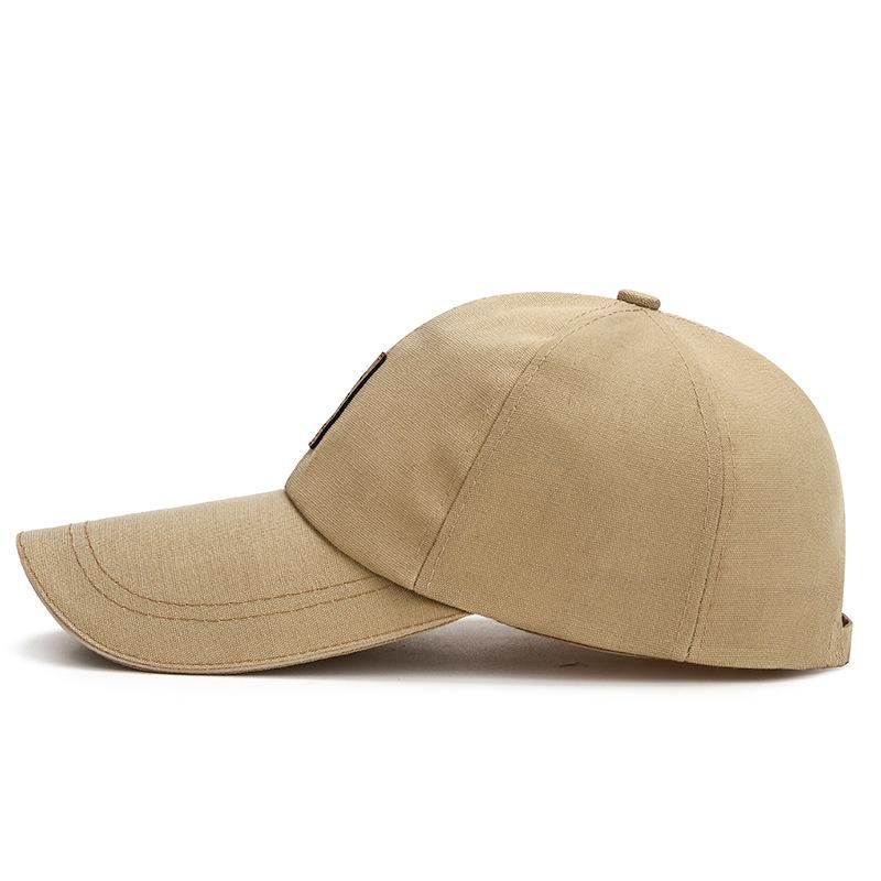 3.93 Inch Extended Brim Sandwich Baseball Hat Adjustable Classic Dad Hat Sun Protection Sport Hats Canvas Cap