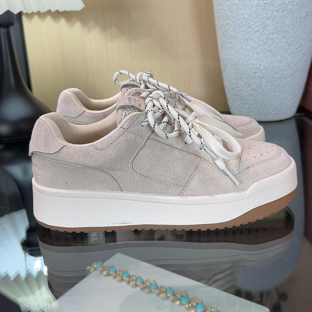 

Белые туфли на платформе женские весна 2025 новые повседневные спортивные туфли на платформе универсальные кеды женская обувь немецкие тренировочные туфли 40 бежевый