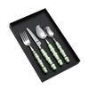 1Pcs Luxury Dinnerware Set Ceramic Pearl Handle Stainless Steel Spoon And Fork Set Western Silver Cutlery High-looking Tableware