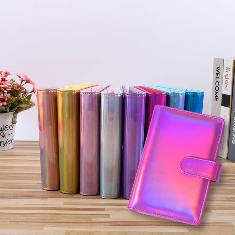 Practical 6 Ring Binder Planner Notebook Cover A5/A6 Refillable Loose Leaf Journal Notepad Cover Waterproof for Girls