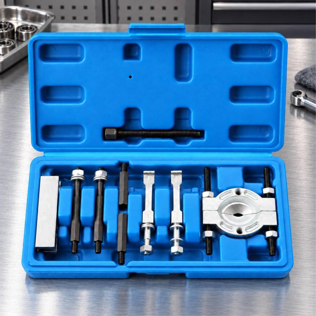 9 Pieces Bearing Separator and Puller Kit Compact Disassembly Tool Easy to Use