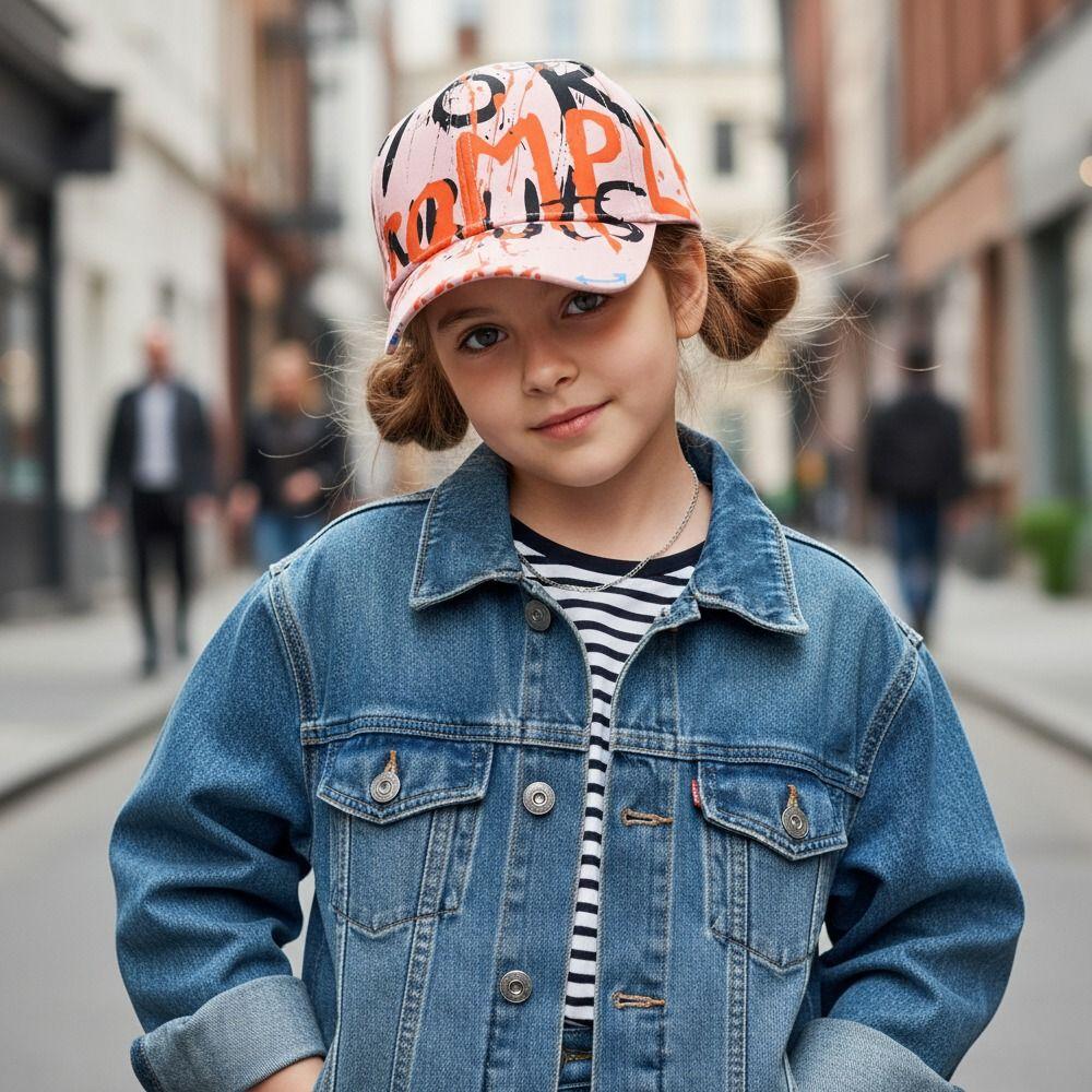 Adjustable Kids Baseball Cap Sun Protection Children Sun Hat Trendy Sunshade Hats for Boys Girls