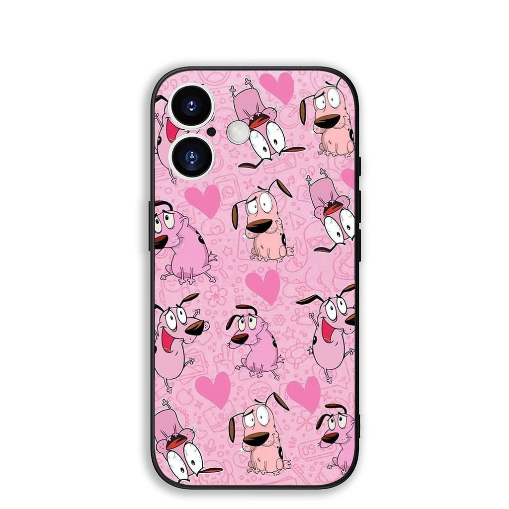 Casing for Apple iPhone 17 Pro XS Max Air 6 7 8 Plus 5 + SE 2022 SE2 16E Phone Case Poster C-Courage Dog C-Cowardly