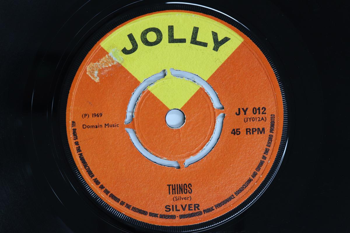 

7inch Record SILVER Things Sweet Lovin JY012 JOLLY 1969 UK Reggae Ska Dub Used