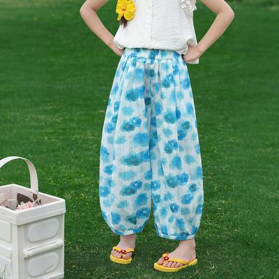 Girls' Summer Lightweight Anti-Mosquito Casual Pants