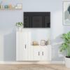 VidaXL TV Unit Set 2 Pcs White Engineered Wood 3188454