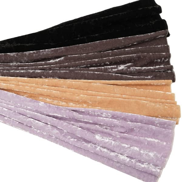 Kyoto Kimono Yuzen Obiage (Sash), Crushed Velvet, Retro and Modern, for Kimono, Coming-of-Age Ceremonies, Furisode, Graduation, and Hakama (Gray)