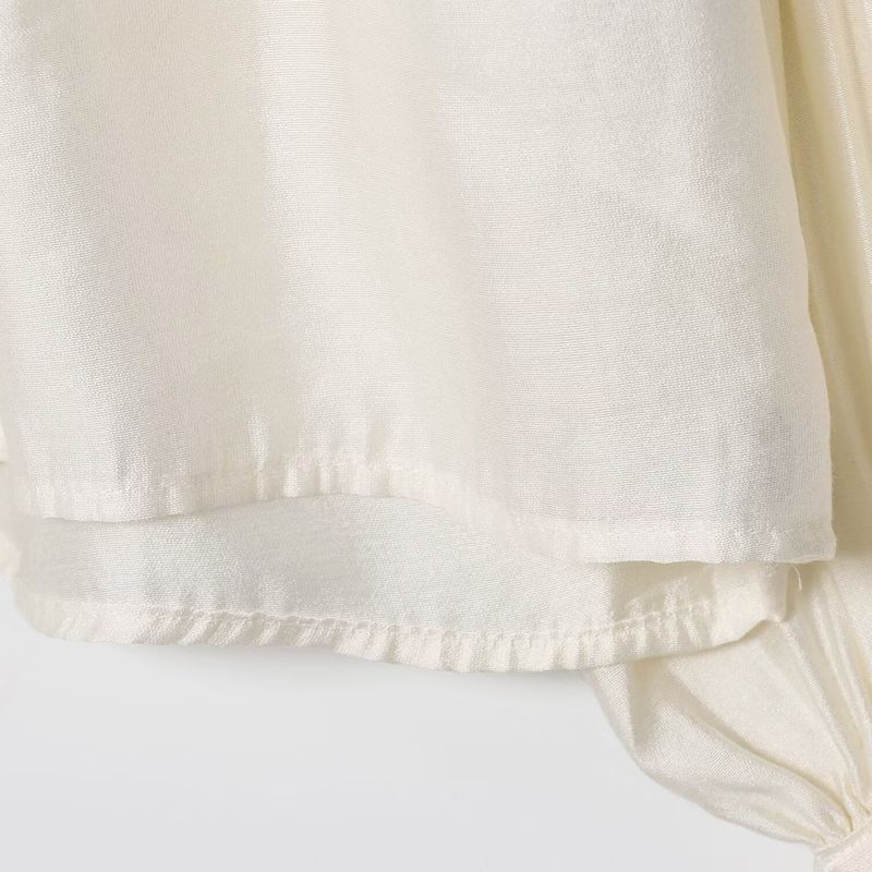 Kaslead New Women Clothes Western Style Fashion Simple and Versatile Draped Top 1297202