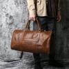 Leather Travel Bag Horse Leather Handbag Top Layer Cowhide Business Trip Shoulder Bag