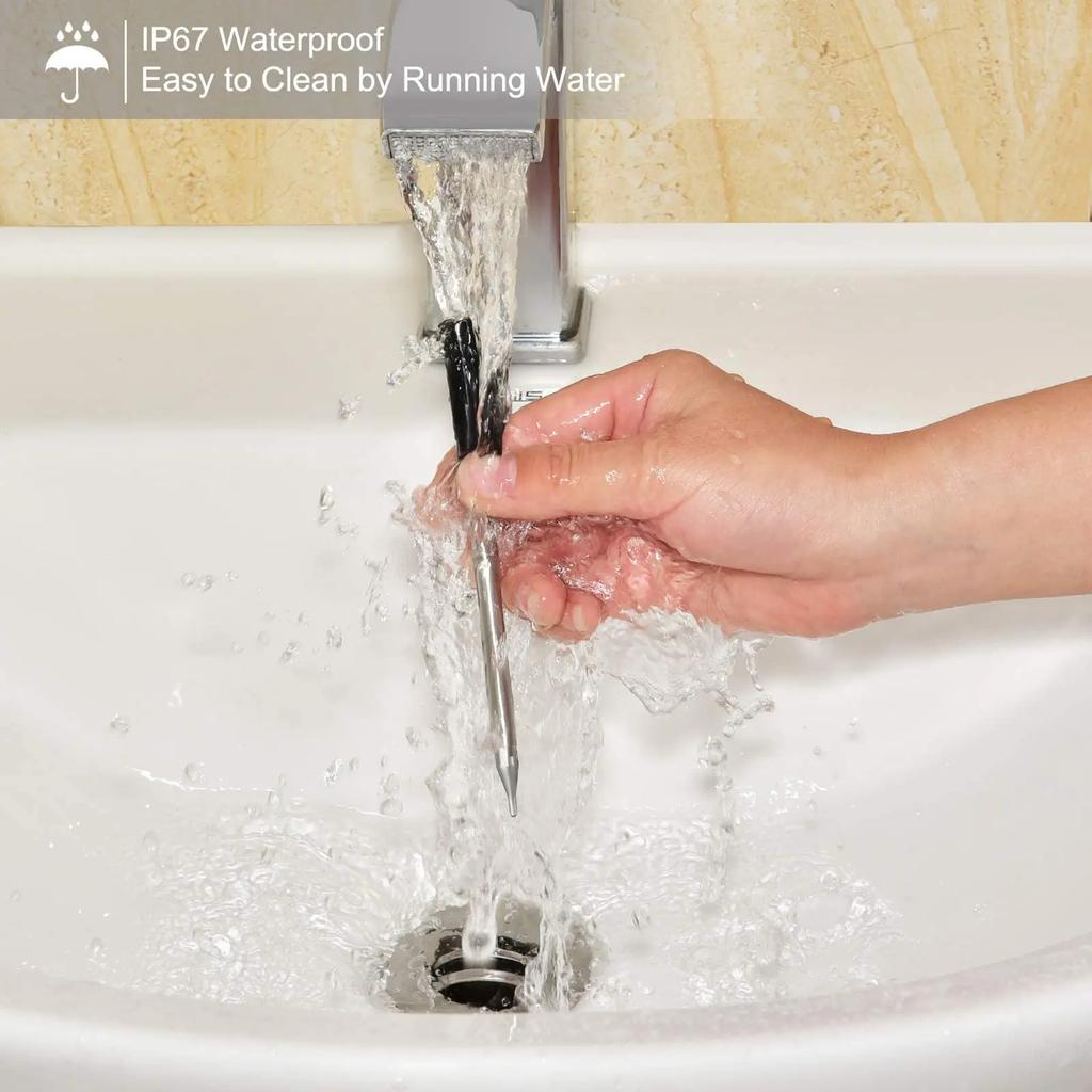 Smart Wireless Meat Food Thermometer Kitchen Cooking Tool Oven Grill BBQ Steak Bluetooth Temperature Meter Barbecue Accessories