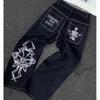 JNCO Streetwear Y2K Hip Hop Εκτύπωση Φαρδύ Πόδι Τζιν Δένετσο Ανδρικό Γυναικείο Φθινόπωρο Casual