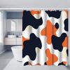 Fluid Abstract Shower Curtain 1Pc With 12 Hooks For Bathroom Home Decor Polyester 2D Flat Print 70.8X70.8 Inch