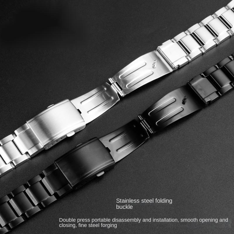 For Casio G-SHOCK GST-B200 strap gstb200 Solid stainless steel 24x16mm watchband Quick release metal Men's Wrist band bracelet