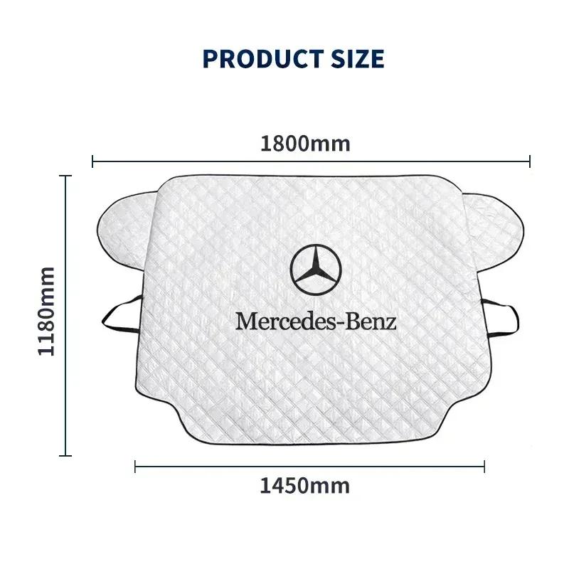 Car Snow Shield Cover Sun Shade Front Windshield Block Cover For Mercedes Benz W204 W205 W212 W213 W221 W177 W246 GLA GLC CLA A