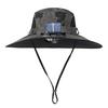 Sun Hat with Solar-Powered Dual Fans Wide-Brimmed Outdoor Fishing Hat with USB Charging Breathable Mesh Fishermen Hat