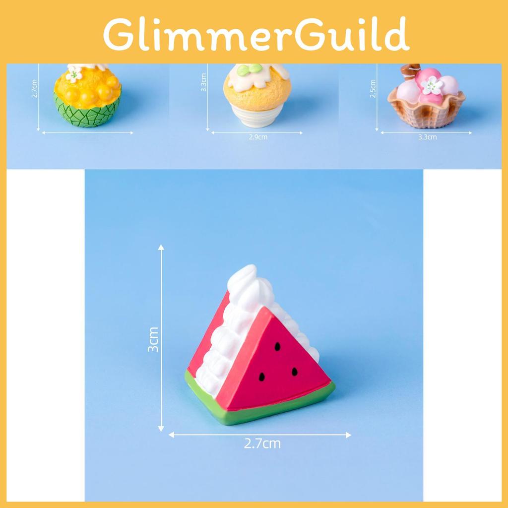 Creative Summer Ice Cream Resin Miniature Decorative Cup Set For Diy Projects